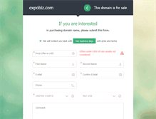 Tablet Screenshot of expobiz.com